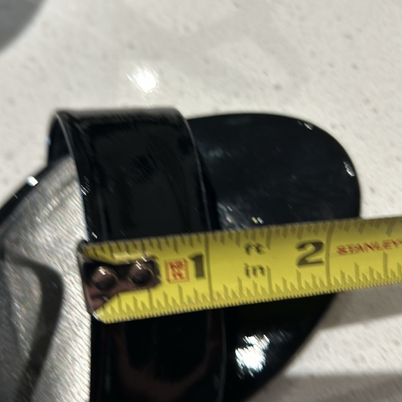 Stuart Weitzman Clear Lucite Heels Open Toe Black Strap Slingback Heels - Picture 11 of 15